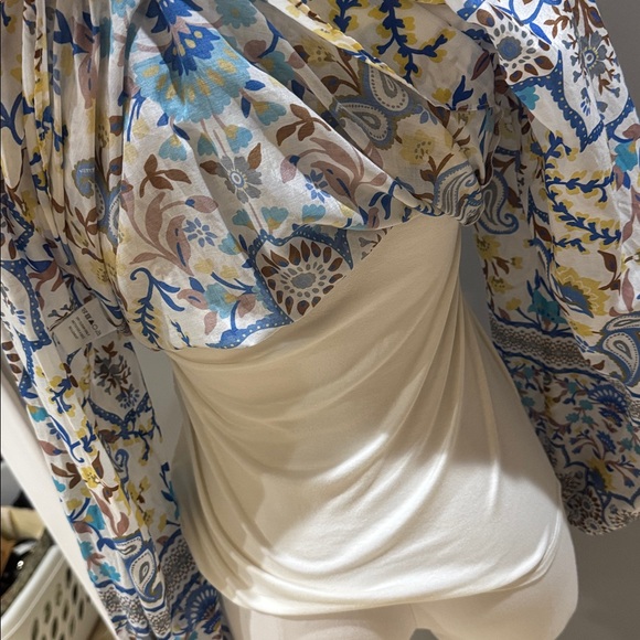 Hale Bob Blue and Yellow Floral Blouse - Picture 8 of 11